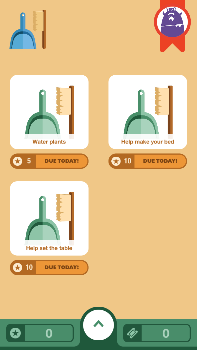 chore-monster-screen-shot-gamifiying-mobile-app-example