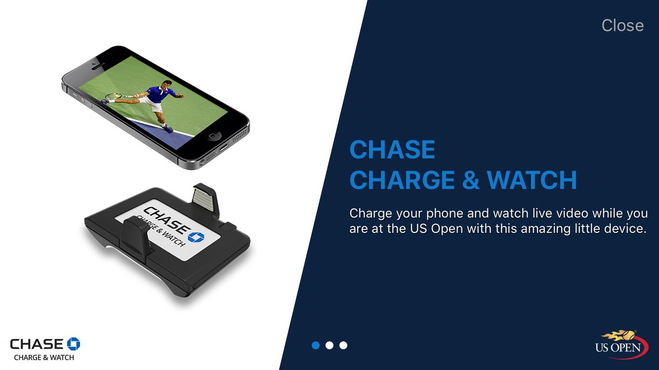 us open app charge and watch replays screenshot